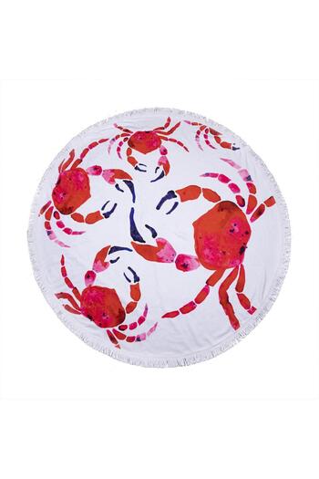 Biggdesign Anemoss Crab Round Beach Towel