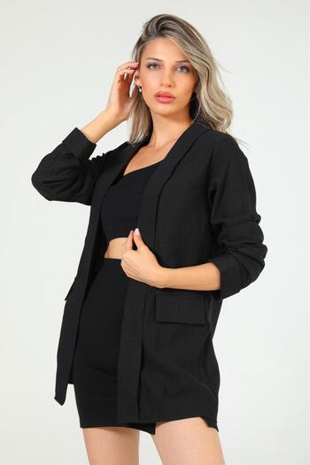 EMİRAQLİFE Blazer Jacket - Shawl Collar Design