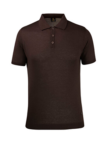 Çizgi Triko Men's Summer Knitwear Polo Collar Regular Fit