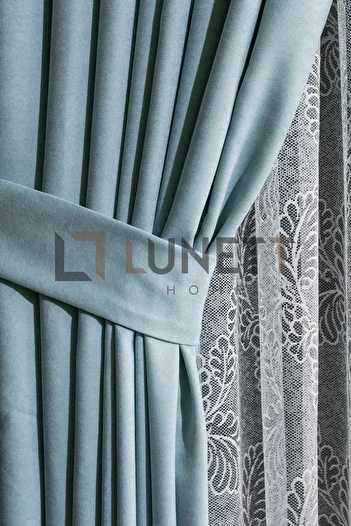 LUNETT HOME READY TO USE MINT PILLET-FREE EXTRAFORIZED FLAT SEWING PHONE CURTAIN SINGLE WING 9244