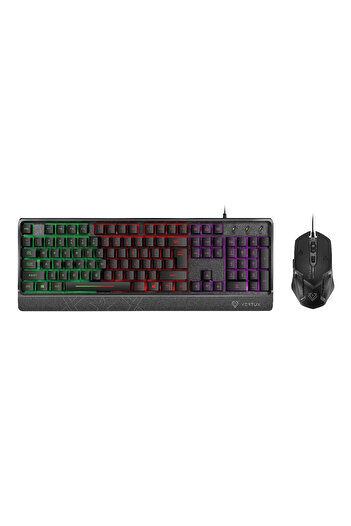 VERTUX Orion Ergonomik Arkadan Aydınlatmalı Kablolu Oyuncu Gaming Klavye Mouse Set