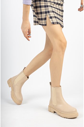 BAKGİY Γυναικείες ελαστικές μπότες Nut Skin BG1025-116-0007