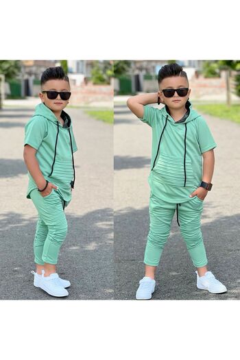 ixoskids club Boy's Ribbed Tracksuit Set minah-07020006