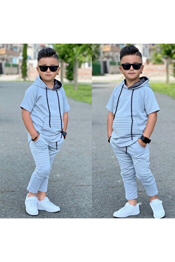 ixoskids club Boy's Ribbed Tracksuit Set minah-07020006