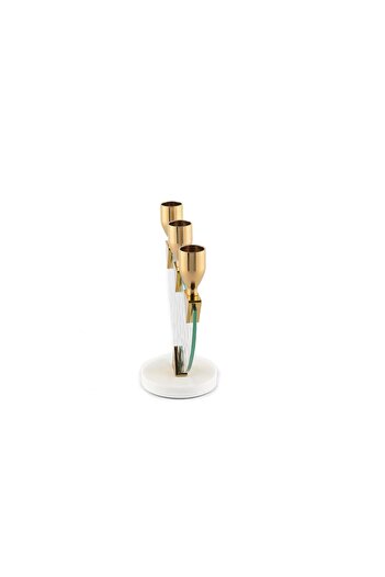 Mikasa Moor Gold 3lü Cam Şamdan 20x8x17cm