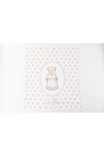Nilue Vintage Girl Muslin Blanket - 100% Organic Muslin Cotton