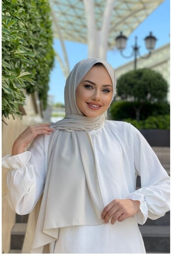 Levidor Women's Plain Medina Silk Stone Shawl