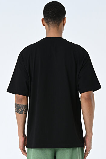 AMAZING CRASH Ανδρικό μπλουζάκι με κοντό μανίκι Basic Crew Neck Oversize