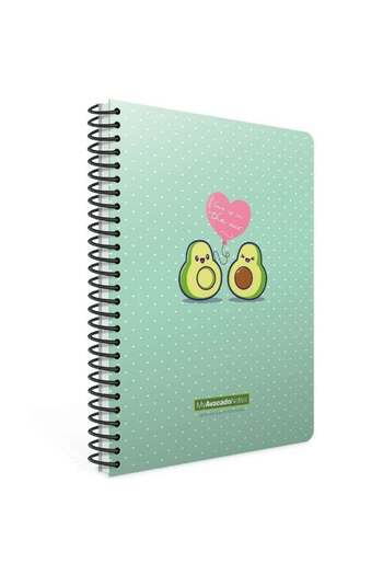 Gıpta 80 Sheets Avocado Spiral A4 Checkered Notebook - Model-6