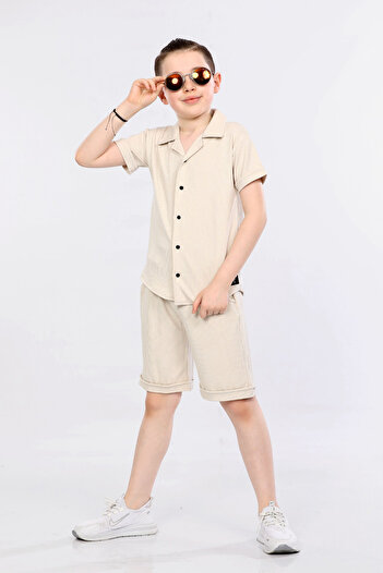 MORNIO Boy's 2-Piece Set with Shirt and Shorts VF24KMR5101718