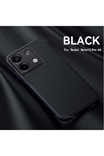 m.tk moveteck Xiaomi Redmi Note 13 Pro 4g Case with Camera Protection Leather Look Leather Pattern Soft Matte Silicone