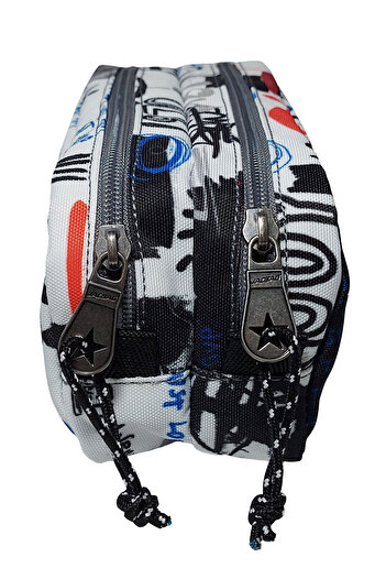 Jacbag Dual Pouch Pencil Case-Double Compartment Pencil Case