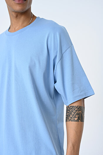 AMAZING CRASH Ανδρικό μπλουζάκι με κοντό μανίκι Basic Crew Neck Oversize