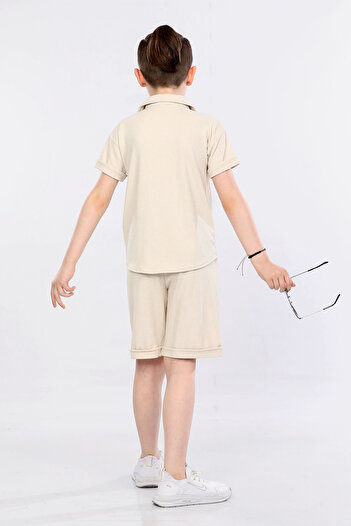 MORNIO Boy's 2-Piece Set with Shirt and Shorts VF24KMR5101718