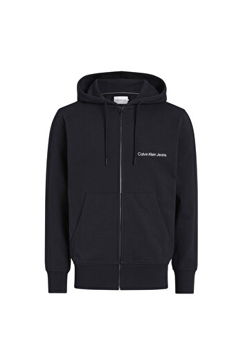 Calvin Klein Jeans Kapüşon Yaka Siyah Erkek Sweatshırt J30J325148BEH