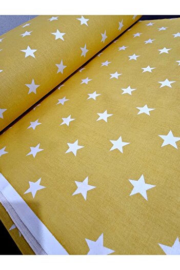 Wella Home Ύφασμα Poplin/Akfil 240 cm Wide Yellow Stars