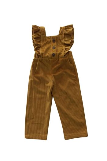 İncilay Girl's Velvet Salopet
