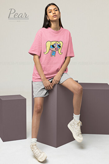 Pear Wear Powerpuff Girls Bubbles Printed Unisex T-Shirt Oversize T-shirt