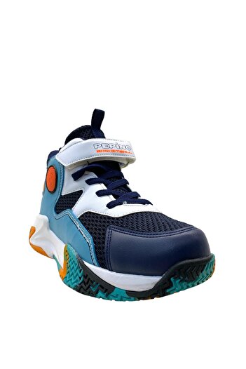 pepino 1656 Orthopedic Children's Basketball Shoes - Navy Blue White