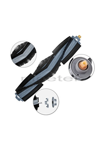 Nicetek Ecovacs Deebot X1 Omni - 1 Piece Robot Vacuum Cleaner, Compatible Lower Roll and Medium Main Brush