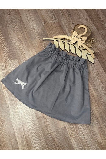 Feriatolye Girl's Elastic Waist Bell Skirt