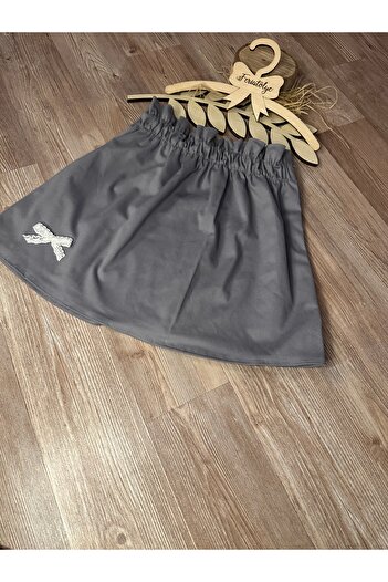 Feriatolye Girl's Elastic Waist Bell Skirt