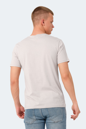 Slazenger Ανδρικό μπλουζάκι VESELA με πέτρινο γκρι χρώμα και τσέπες