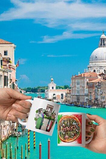 Dünyadan Hediyeler 2 Pieces of Travel Souvenir - Italy Mug Cup Mug
