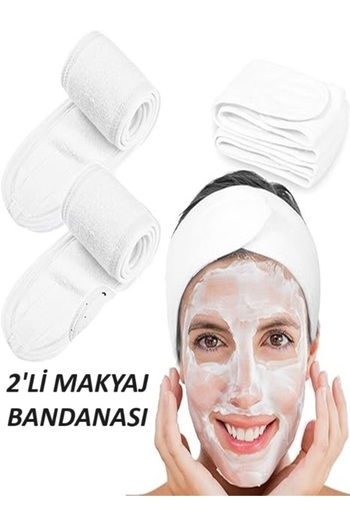 Ferdys 2-Piece Spa Face Band, Makeup Bandana, Multipurpose Bandana, Hair Band Towel Fabric
