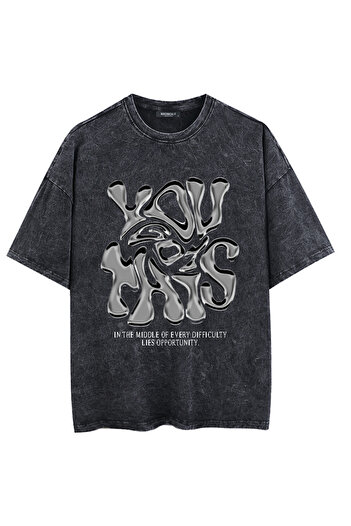 Mad&Calf Unisex Washable Έχετε αυτό το μπλουζάκι με στάμπα μεγάλου μεγέθους