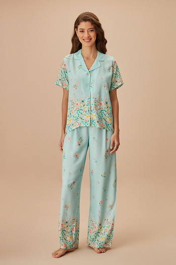 SUWEN Set de pijamale de lux masculin