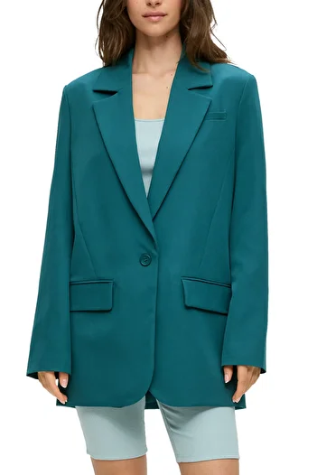QS by s.Oliver Blazerul sunt oversized-fit