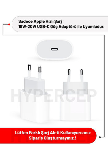WANNA PROTECT iPhone 18W/20W Uyumlu Şeffaf Şarj Başlığı Adaptörü Koruma Kablo Koruyucu Kılıfı 5'li Koruma Seti