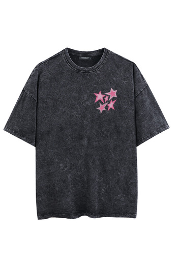 Mad&Calf Unisex Washable True Blue Moment εμπριμέ μπλουζάκι Oversize