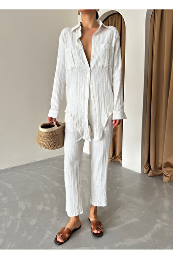 Laluvia Natural Gofre Bottom-Top Set