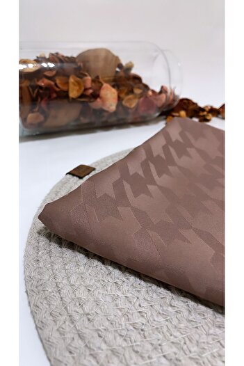 Onur Σάλι - Lara Fabric Jacquard Shawl Νέο μοτίβο Houndstooth Μεταξένια εμφάνιση Άνετη χρήση Προϊόν μόδας