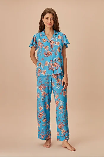 SUWEN Set de pijamale masculine Nadia