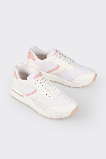 Elle Shoes White Women's Sneakers TEKZI