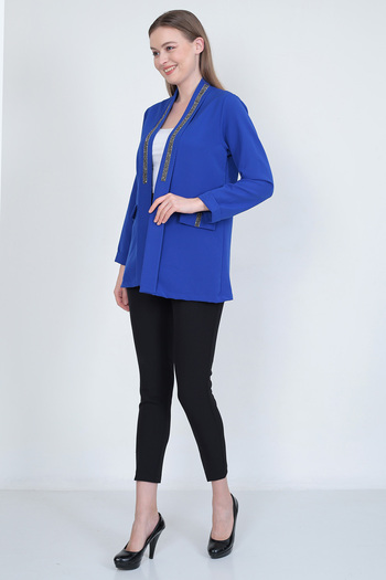 EMİRAQLİFE guler șal stone blazer jachetă jachetă damă