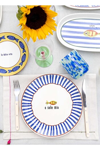 The Mia Fish Servis Tabağı 6lı Set 26 cm