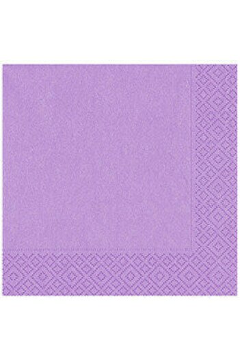 turkuaz parti Lilac Double Layer - Set of 16 Paper Napkins