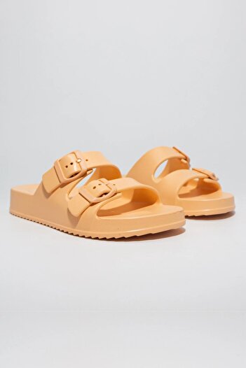 IGOR Eva Apricot Orange - Double Buckle Havana Mate Women's Slippers