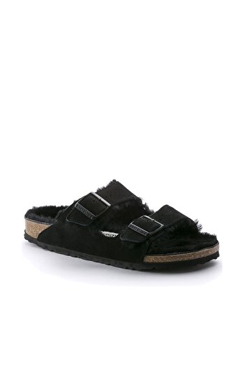 Birkenstock Arizona Fell Suede Leather Slippers0752663v1