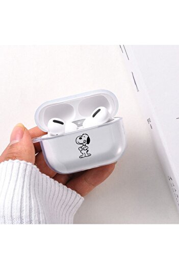 mooodcase Snoopy Dog Transparent Wireless Headphone Pro Case Silicone