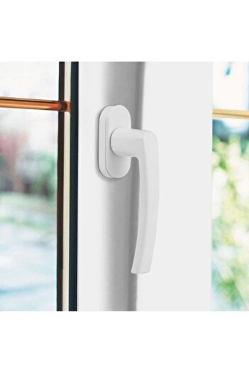 BYZStore Beyaz Renk Pvc Plastik Pencere / Kapı Kolu (2 Adet)