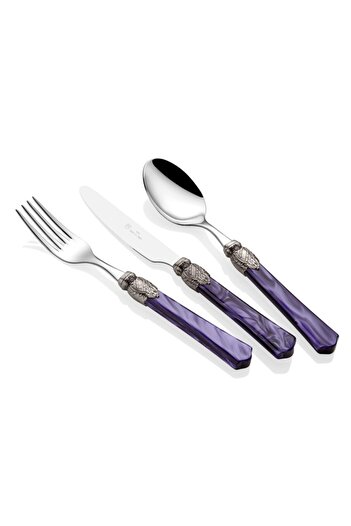 RİVADOSSİ SANDRO Rivadossi Vittoria Purple 75 Piece Cutlery Set