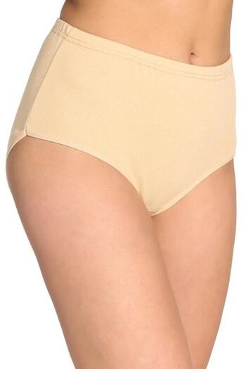 Berrak Women's Beige Panties Rib Bato 4-Piece 2086