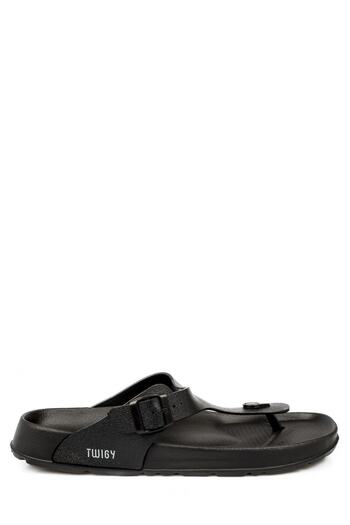Twigy Black Men's Slippers - 0620 Tw Jacob Beach Slippers