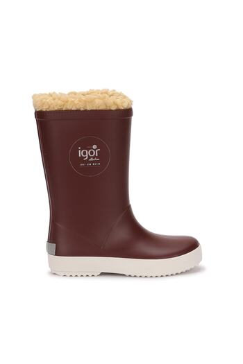 IGOR Claret Red Nautico Waterproof Children's Rain Snow Boots - W10207