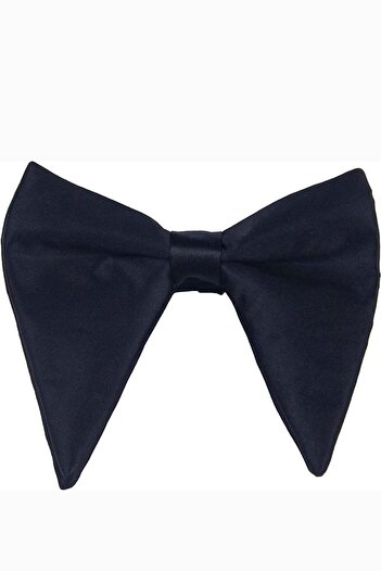 Gutiero Black Big Bow Tie Satin